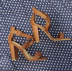 Strappy Block Heels